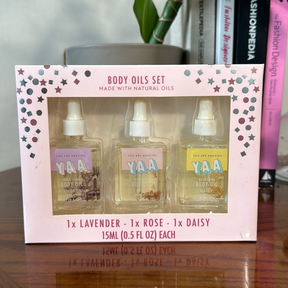 Y.A.A. Body Oils Set Lavender, Rose, & Daisy